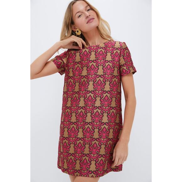 LA DOUBLEJ Herald Jacquard Mini Swing Dress NWT M $980 Retail - Picture 1 of 5